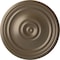 Ekena Millwork Reece Ceiling Medallion (Fits Canopies up to 6 3/4"), Hand-Painted Warm Silver, 21"OD x 1 1/4"P CM21REWSS - alternate 1